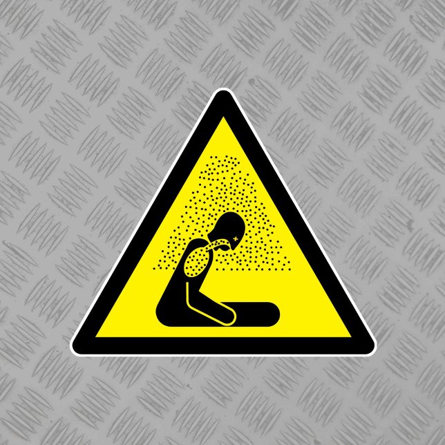 Toxic Gases Asphyxiation Hazard Symbol  Label (Creator Uploaded)