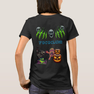 Toxic Halloween Skulls & Jack-o'-Lanterns Graphic  T-Shirt