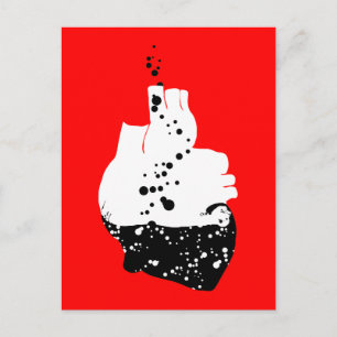 toxic heart postcard