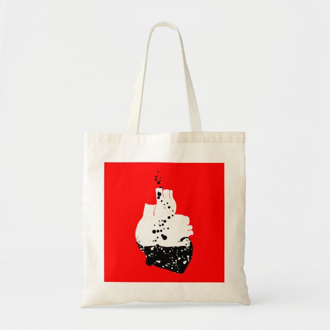 toxic heart tote bag (Front)