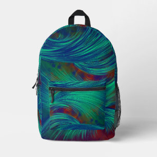 Toxic Jungle Printed Backpack