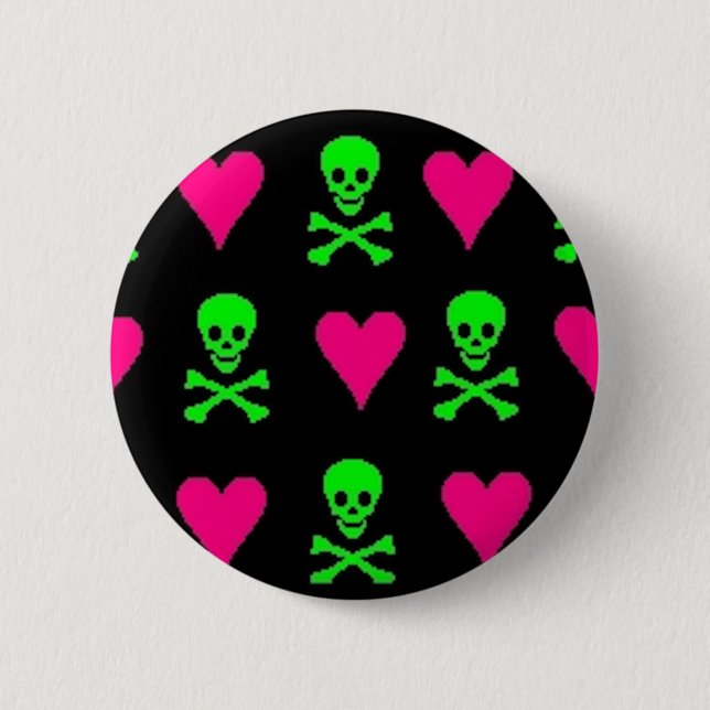 Toxic Love 2 Inch Round Button (Front)