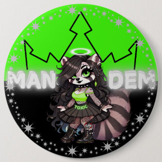Toxic - Mandem Collection -SVBK- SILVERBCKK TTV  6 Inch Round Button