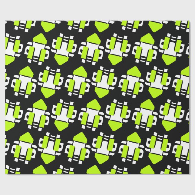 Toxic Neon Wrapping Paper (Flat)