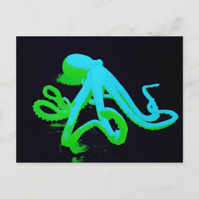 Toxic Octopus  Postcard (Front)
