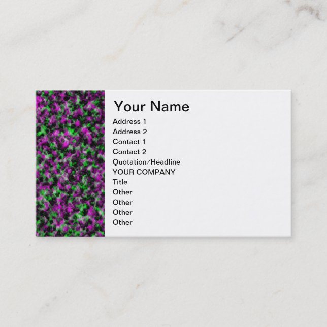 Toxic Pebbles Business Card (Front)