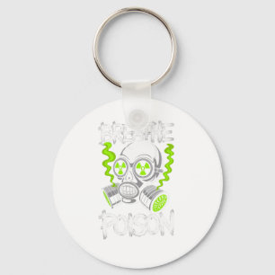 Toxic Skull Drifter Sticker  Keychain