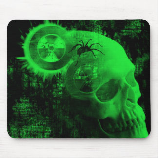 toxic skull mouse pad
