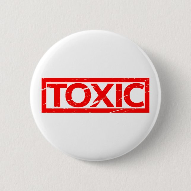 Toxic Stamp 2 Inch Round Button (Front)