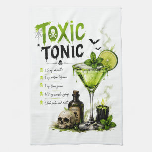 Toxic Tonic Recipe Kitchen Towel