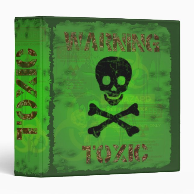Toxic Warning Avery Binder (Front/Spine)