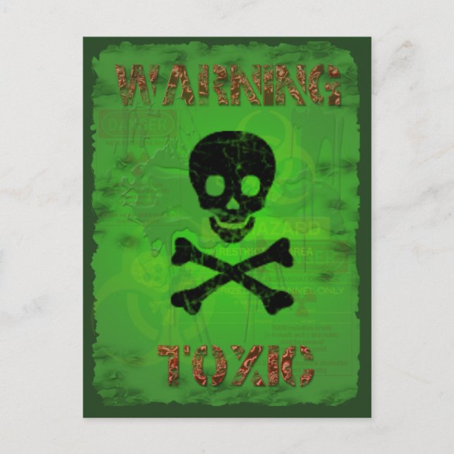 Toxic Warning Recipe Card (Front)