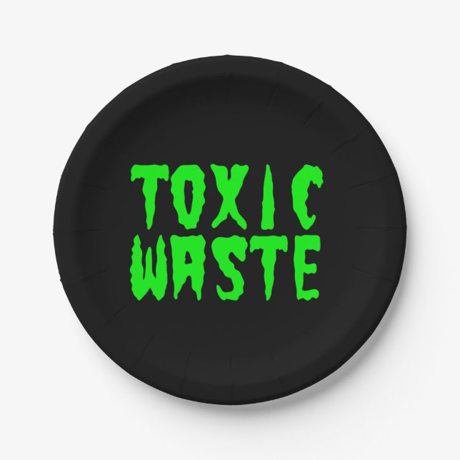 TOXIC WASTE PAPER PLATE (Front)