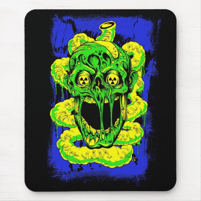Toxic Zombie Mouse Pad (Front)