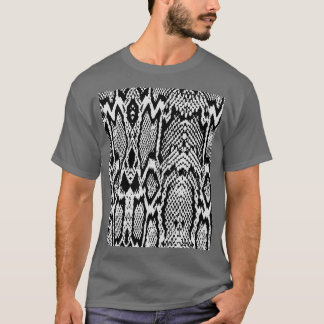 Toxical Natural Black Boa Snake Skin Texture Graph T-Shirt