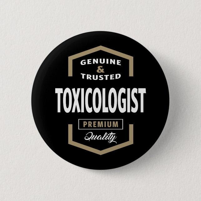 Toxicologist Logo Gift Ideas 2 Inch Round Button (Front)