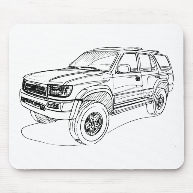 Toy 4Runner gen3 1996+ Mouse Pad (Front)