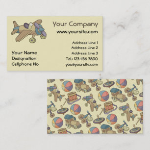 Toy Airplane Business Card