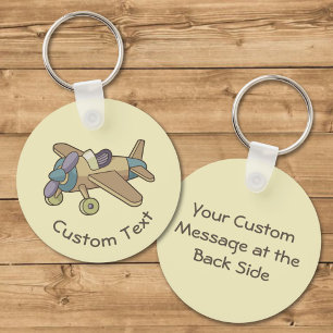 Toy Airplane Keychain