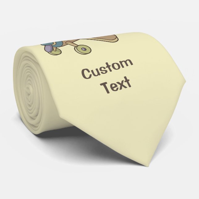 Toy Airplane Tie (Rolled)