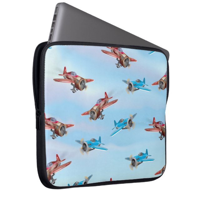 Toy Airplanes Laptop Sleeve (Front Right)