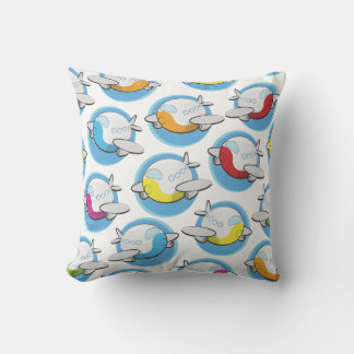 Toy Airplanes Throw Pillow