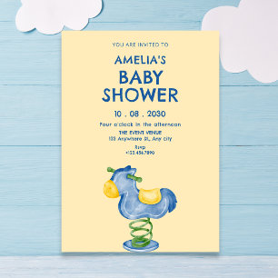 Toy baby shower invitation