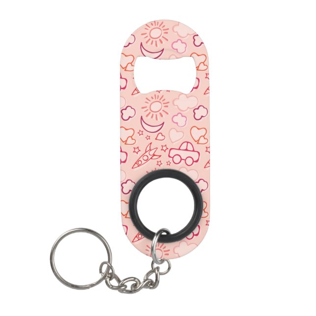 toy background mini bottle opener (Front)