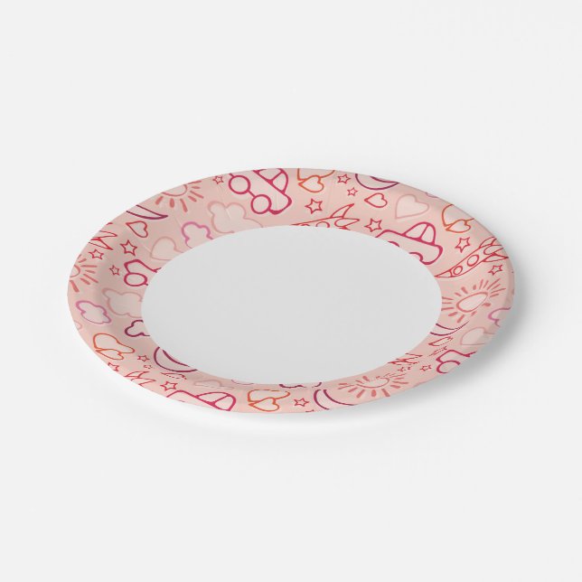 toy background paper plate (Angled)