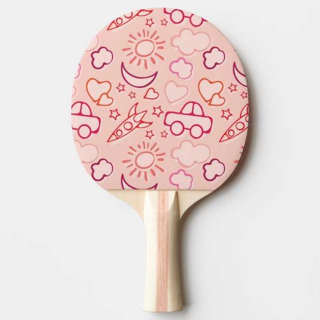 toy background ping pong paddle (Front)