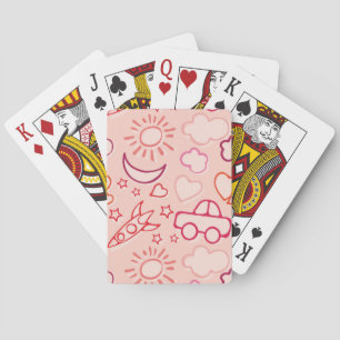 toy background playing cards