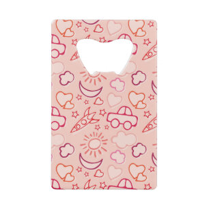 toy background wallet bottle opener