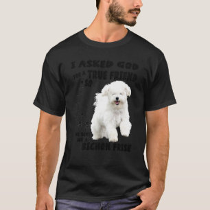 Toy Bichon Frise Saying Mom Dad Cute Bichon Teneri T-Shirt