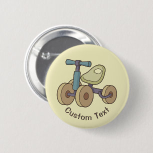 Toy Bike 2 Inch Round Button