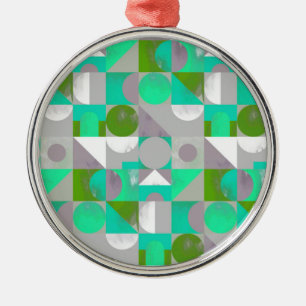 Toy Blocks small - green Metal Ornament