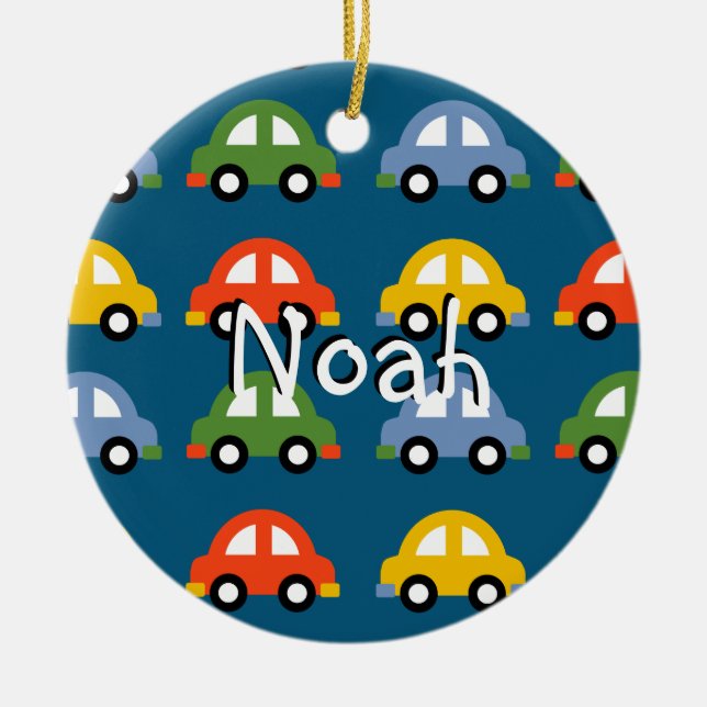 Toy cars custom ornament (Front)