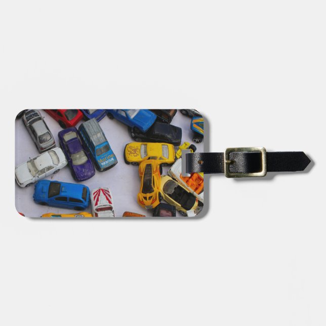 Toy cars luggage tag (Front Horizontal)