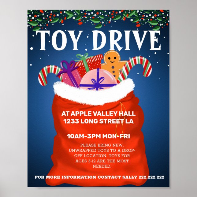 Toy drive poster (Front)