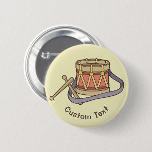 Toy Drum 2 Inch Round Button