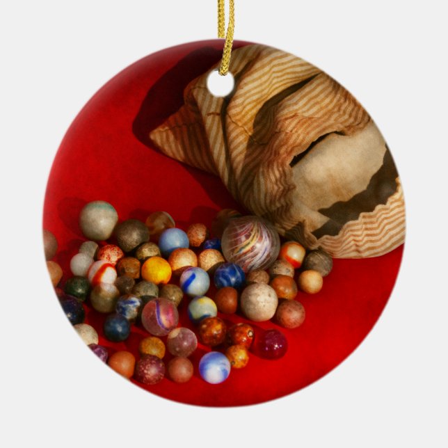 Toy - Found my marbles Ceramic Ornament (Front)