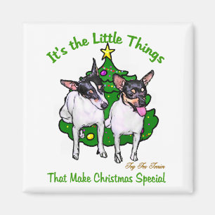 Toy Fox Terrier Christmas Gifts Magnet