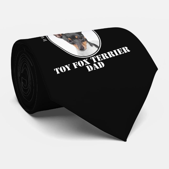 Toy Fox Terrier Dad Tie (Rolled)