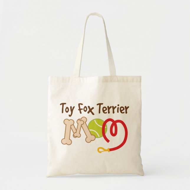 Toy Fox Terrier Dog Breed Mom Gift Tote Bag (Front)