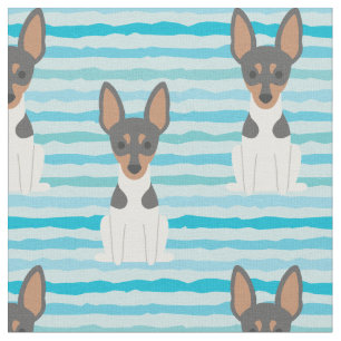 Toy Fox Terrier Fabric by the Yard