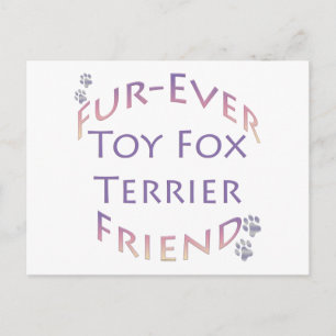 Toy Fox Terrier Furever Friend Postcard