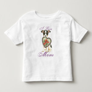 Toy Fox Terrier Heart Mom Toddler T-shirt