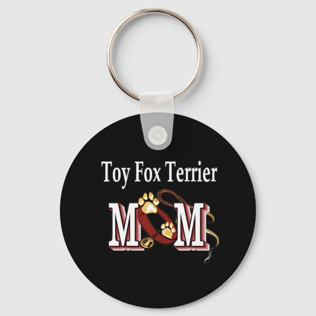 toy fox terrier mom Keychain (Front)