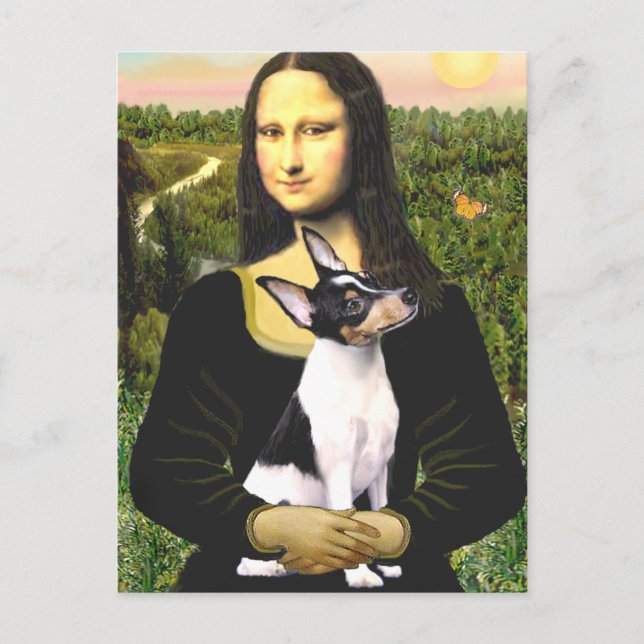 Toy Fox Terrier - Mona Lisa Postcard (Front)