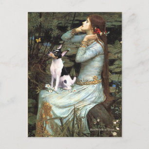 Toy Fox Terrier - Ophelia Seated Postcard