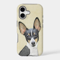 Toy Fox Terrier Painting - Cute Original Dog Art